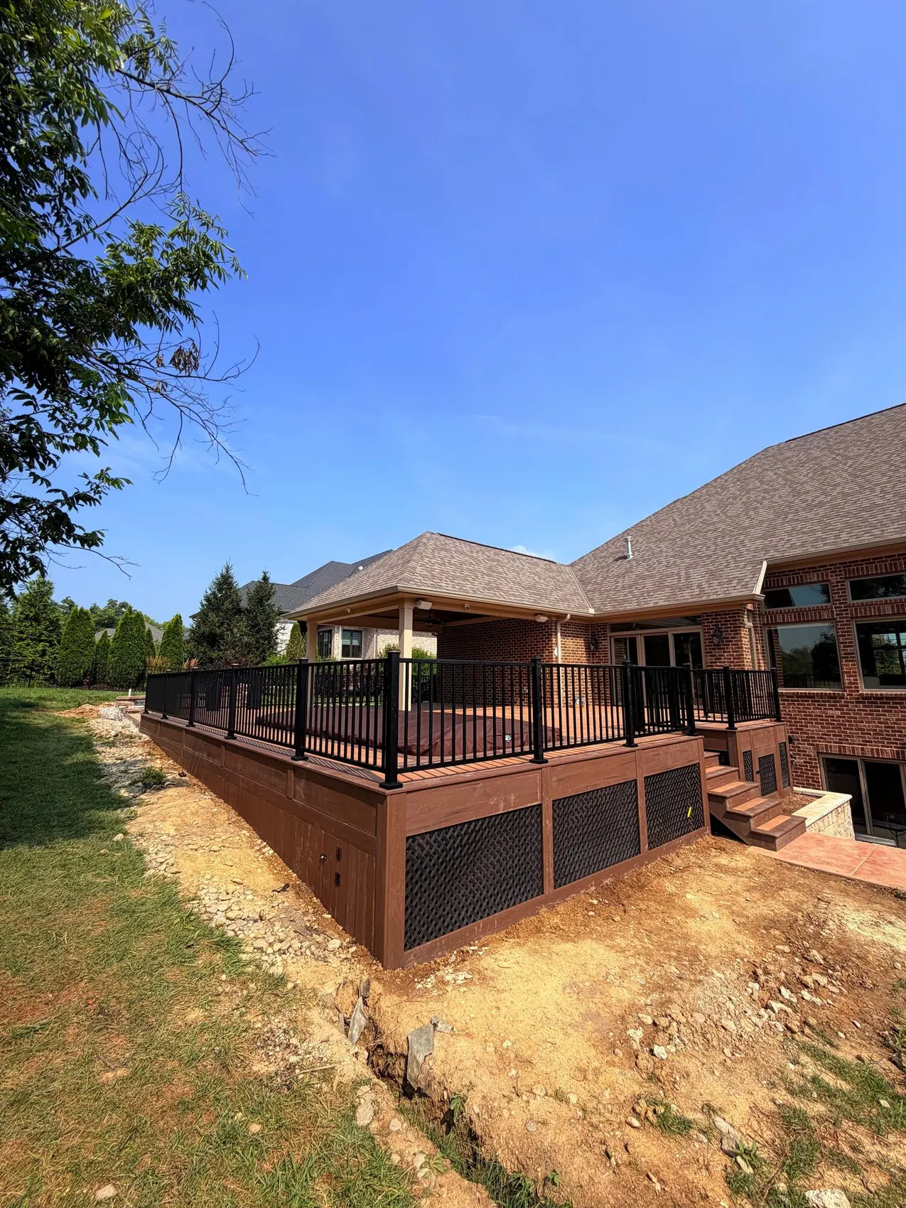Finished composite deck by Prime Home Improvements